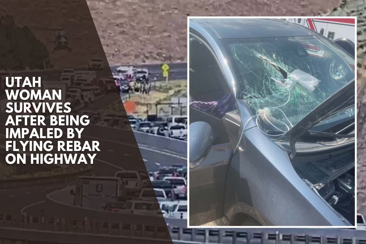 Utah Woman Survives After Being Impaled By Flying Rebar On Highway
