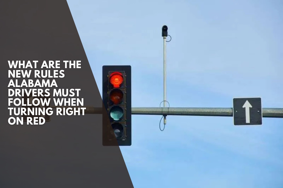What are the new rules Alabama drivers must follow when turning right on red