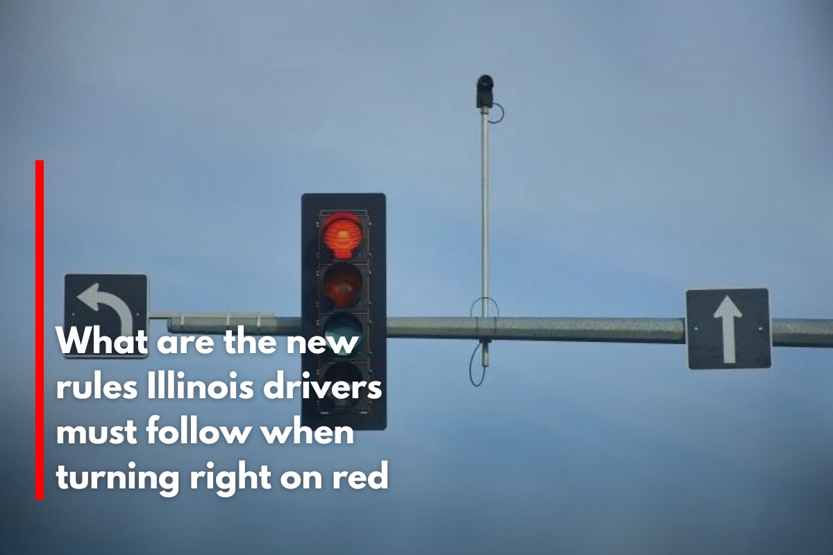 What are the new rules Illinois drivers must follow when turning right on red
